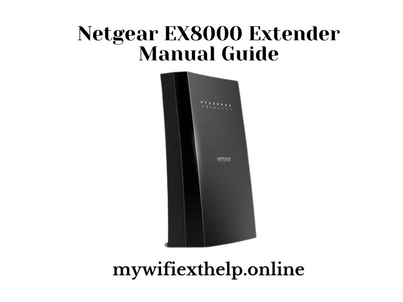 Netgear EX8000 Manual Setup