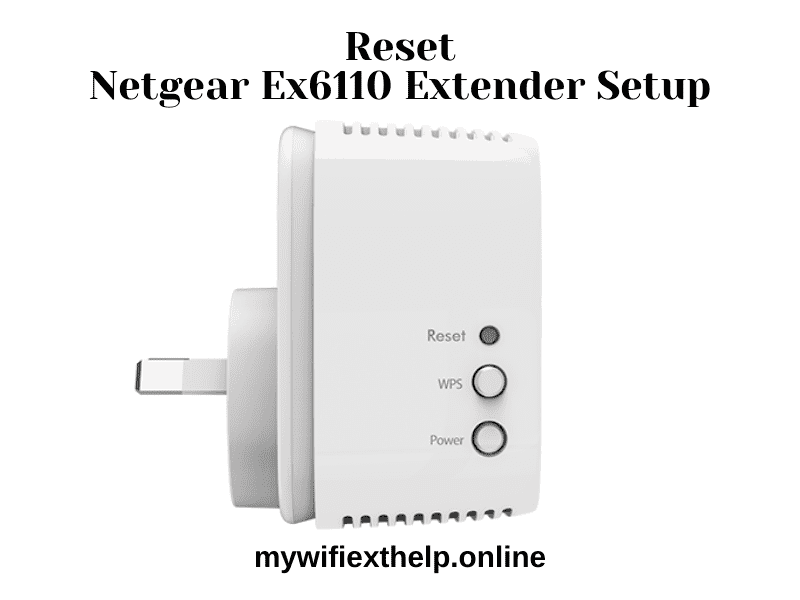 reset Netgear Ex6110